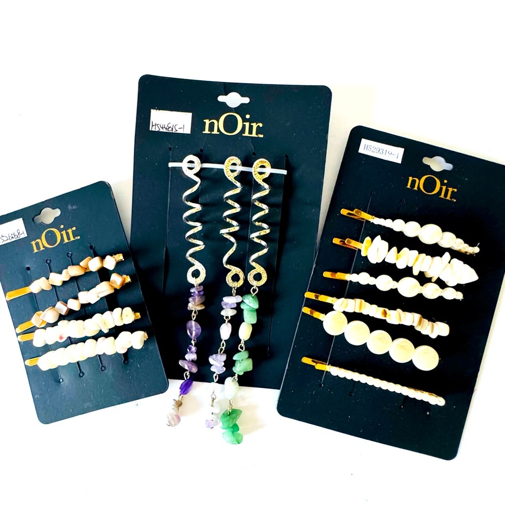 Assorted Noir Hair Pins and Hair/Braid Jewelry NIP